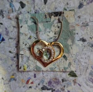 God's heart Necklace Two Toned Pendant